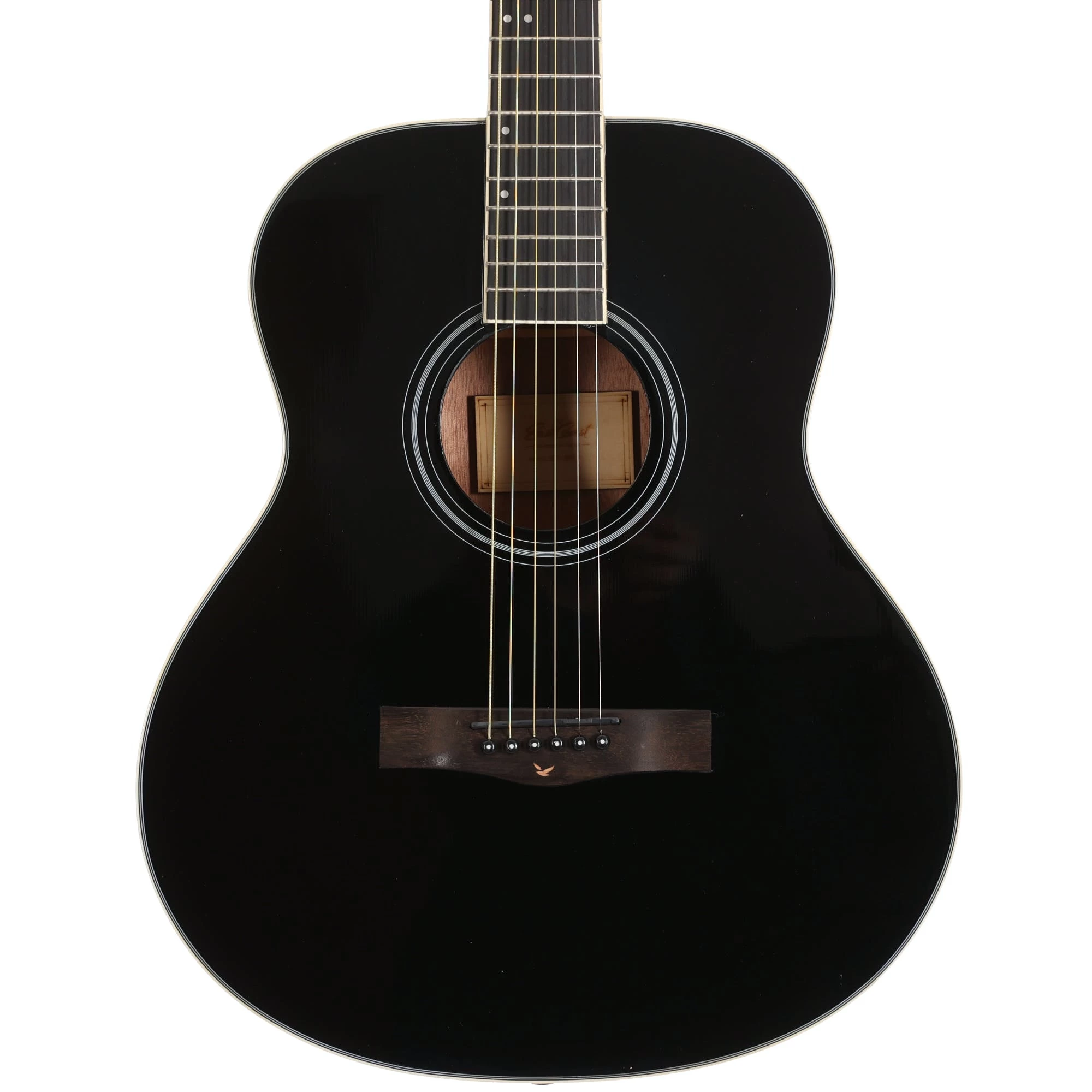 EastCoast J1 Mini-Jumbo Acoustic Guitar In Black 1 EastCoast J1 Mini-Jumbo Acoustic Guitar In Black