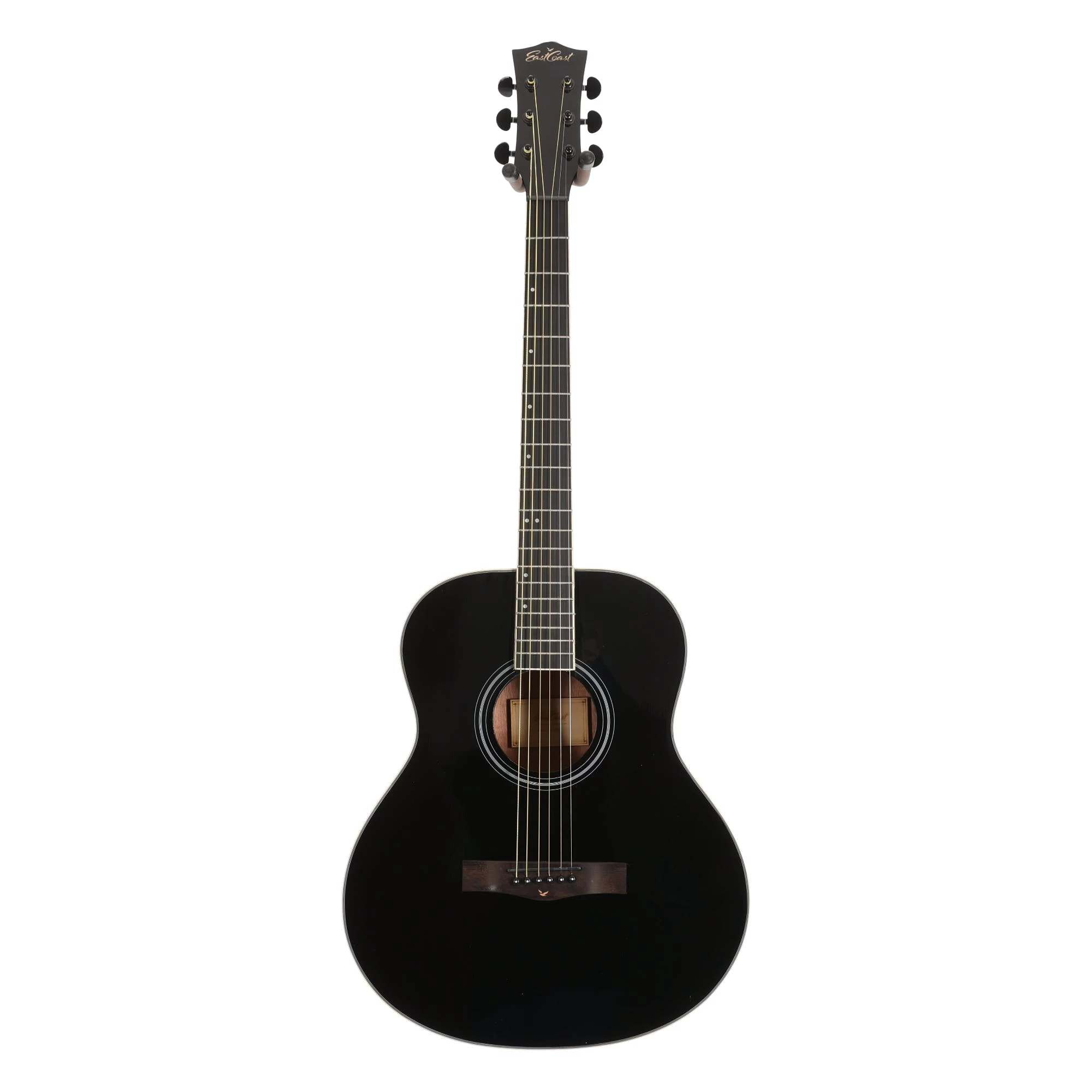 EastCoast J1 Mini-Jumbo Acoustic Guitar In Black 3 EastCoast J1 Mini-Jumbo Acoustic Guitar In Black - Image 3