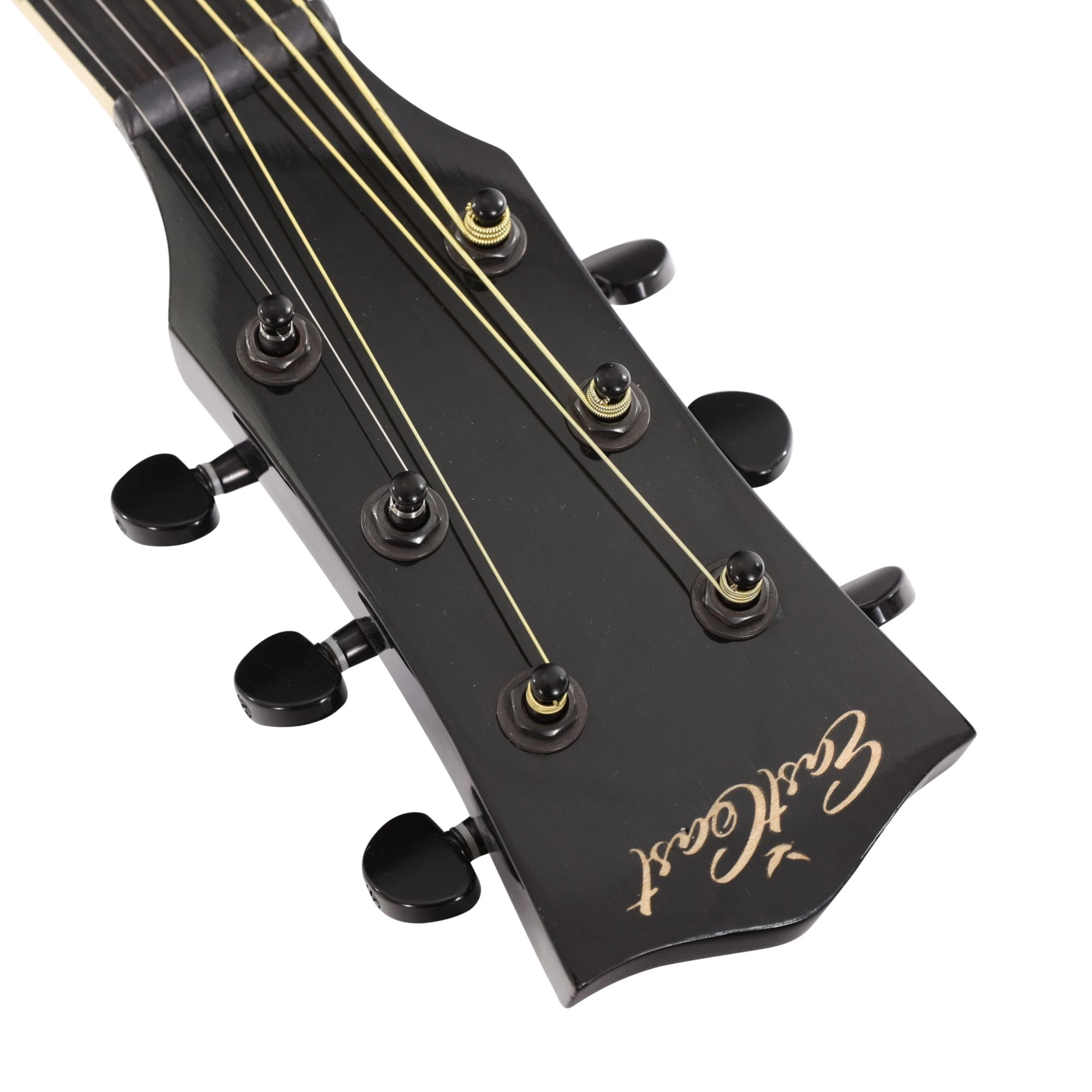 EastCoast J1 Mini-Jumbo Acoustic Guitar In Black 8 EastCoast J1 Mini-Jumbo Acoustic Guitar In Black - Image 8