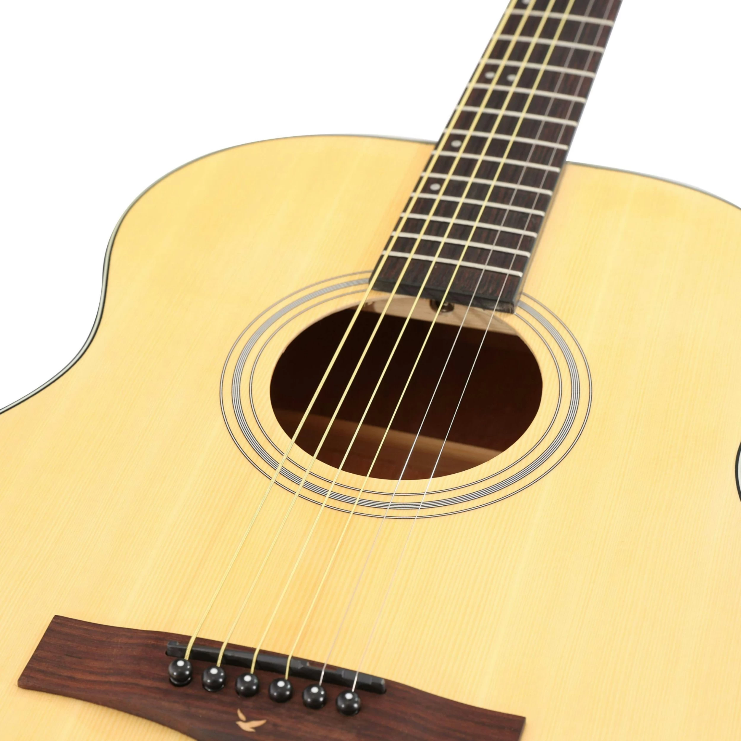 EastCoast J1 Mini-Jumbo Acoustic Guitar In Natural 6 EastCoast J1 Mini-Jumbo Acoustic Guitar In Natural - Image 6