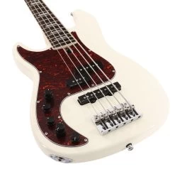 Sire Version 2 Updated Left-Handed Marcus Miller P7 Alder 5-String Bass In Antique White -Professional Guitar Store 481928 V2UDLHP7A5AWH2028529