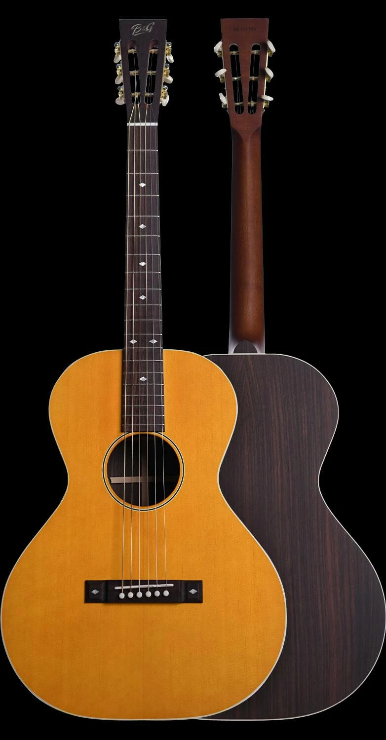 B&G Standard Build Caletta Electro Acoustic Guitar With Rosewood Back & Sides In Vintage Amber 3 B&G Standard Build Caletta Electro Acoustic Guitar With Rosewood Back & Sides In Vintage Amber - Image 3