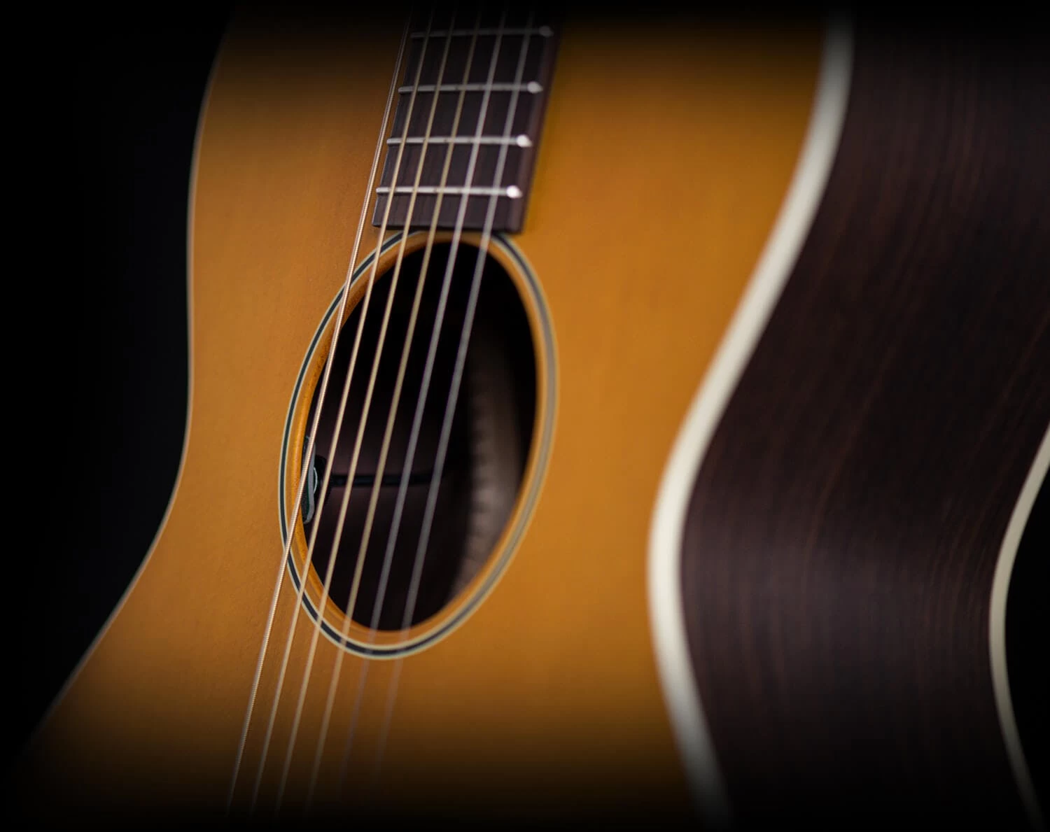 B&G Standard Build Caletta Electro Acoustic Guitar With Rosewood Back & Sides In Vintage Amber 6 B&G Standard Build Caletta Electro Acoustic Guitar With Rosewood Back & Sides In Vintage Amber - Image 6