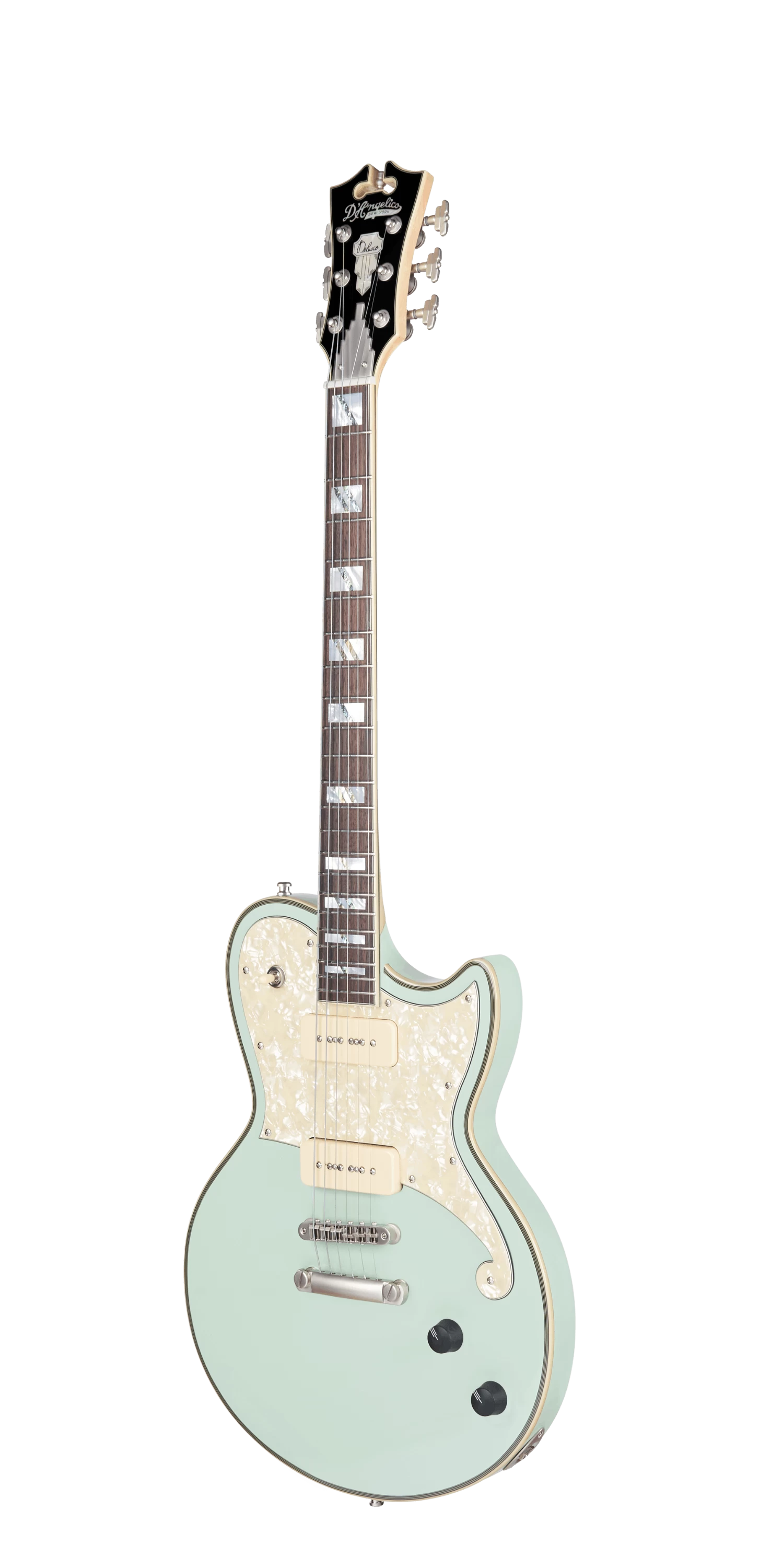 D'Angelico LE Atlantic Single Cutaway Solid Body Electric Guitar In Sage 2 D'Angelico LE Atlantic Single Cutaway Solid Body Electric Guitar In Sage - Image 2