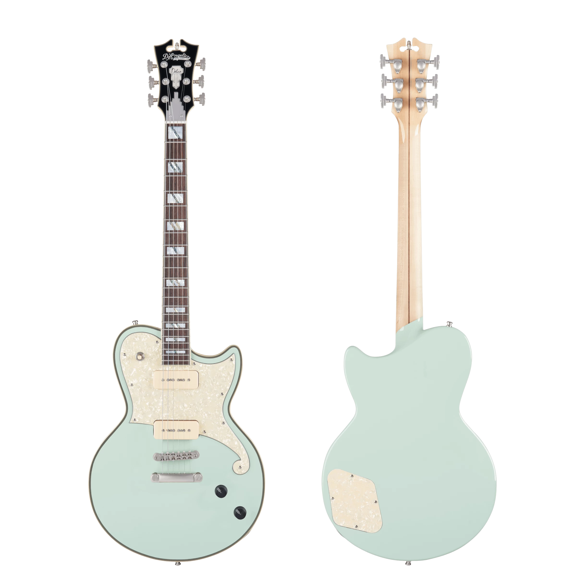 D'Angelico LE Atlantic Single Cutaway Solid Body Electric Guitar In Sage 3 D'Angelico LE Atlantic Single Cutaway Solid Body Electric Guitar In Sage - Image 3