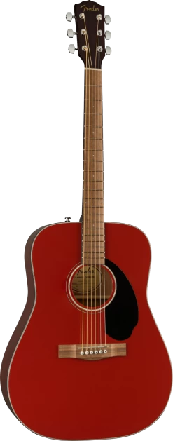 Fender FSR CD-60 V3 Dreadnought Acoustic Guitar In Cherry -Professional Guitar Store 496702 0970110590 angle