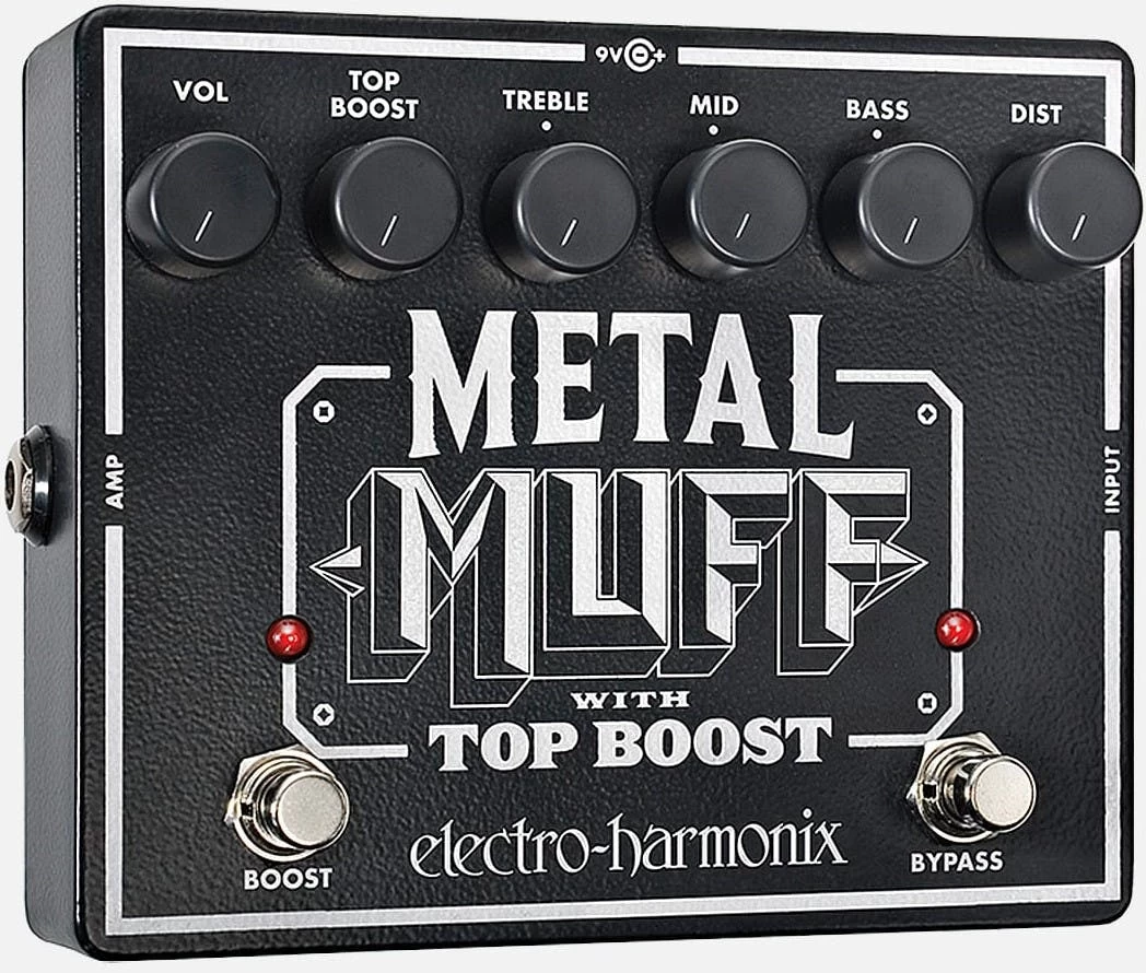 Electro Harmonix Metal Muff Distortion Top Boost Pedal 1 Electro Harmonix Metal Muff Distortion Top Boost Pedal