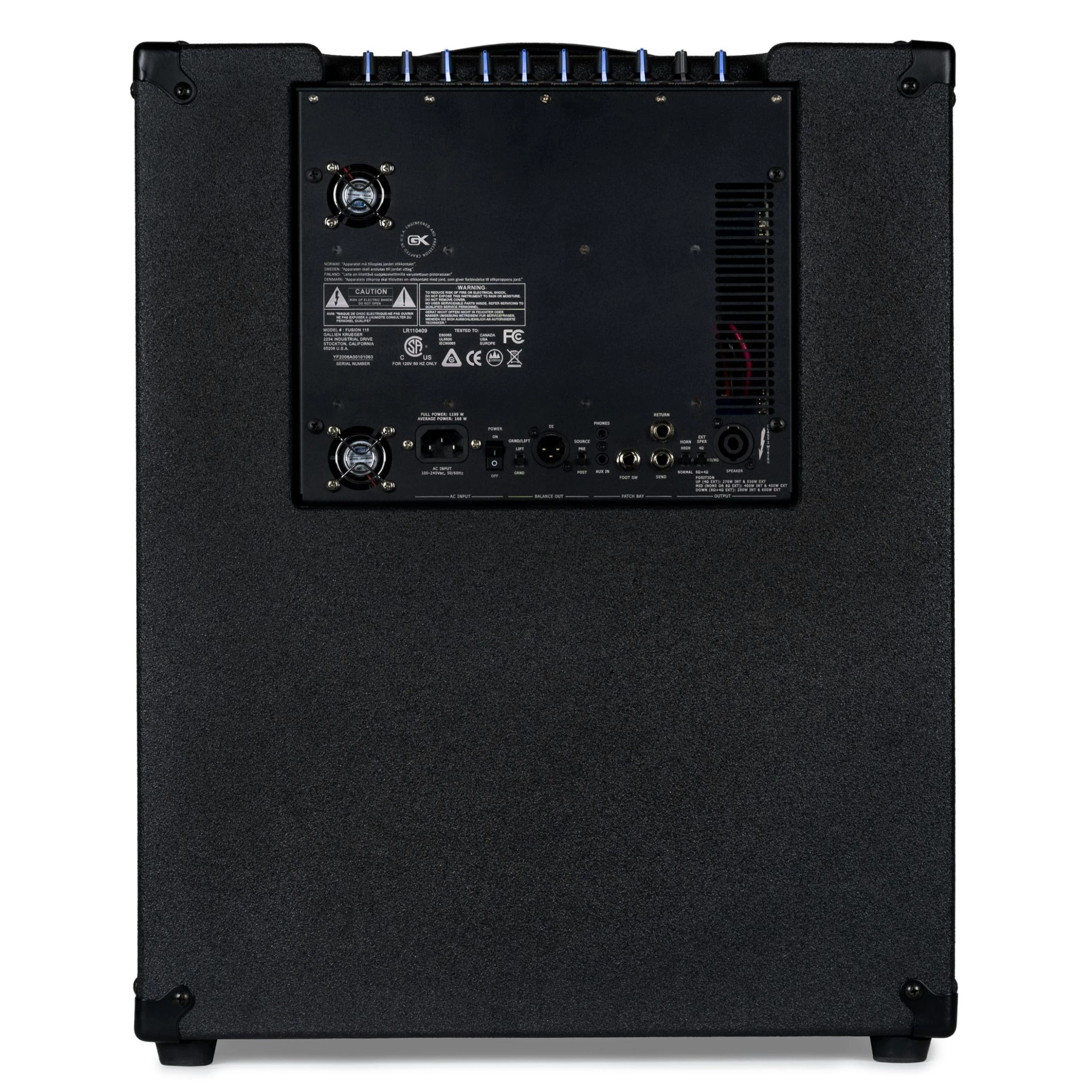 Gallien-Krueger Fusion 115 1x15" 800W Bass Amp Combo 4 Gallien-Krueger Fusion 115 1x15" 800W Bass Amp Combo - Image 4