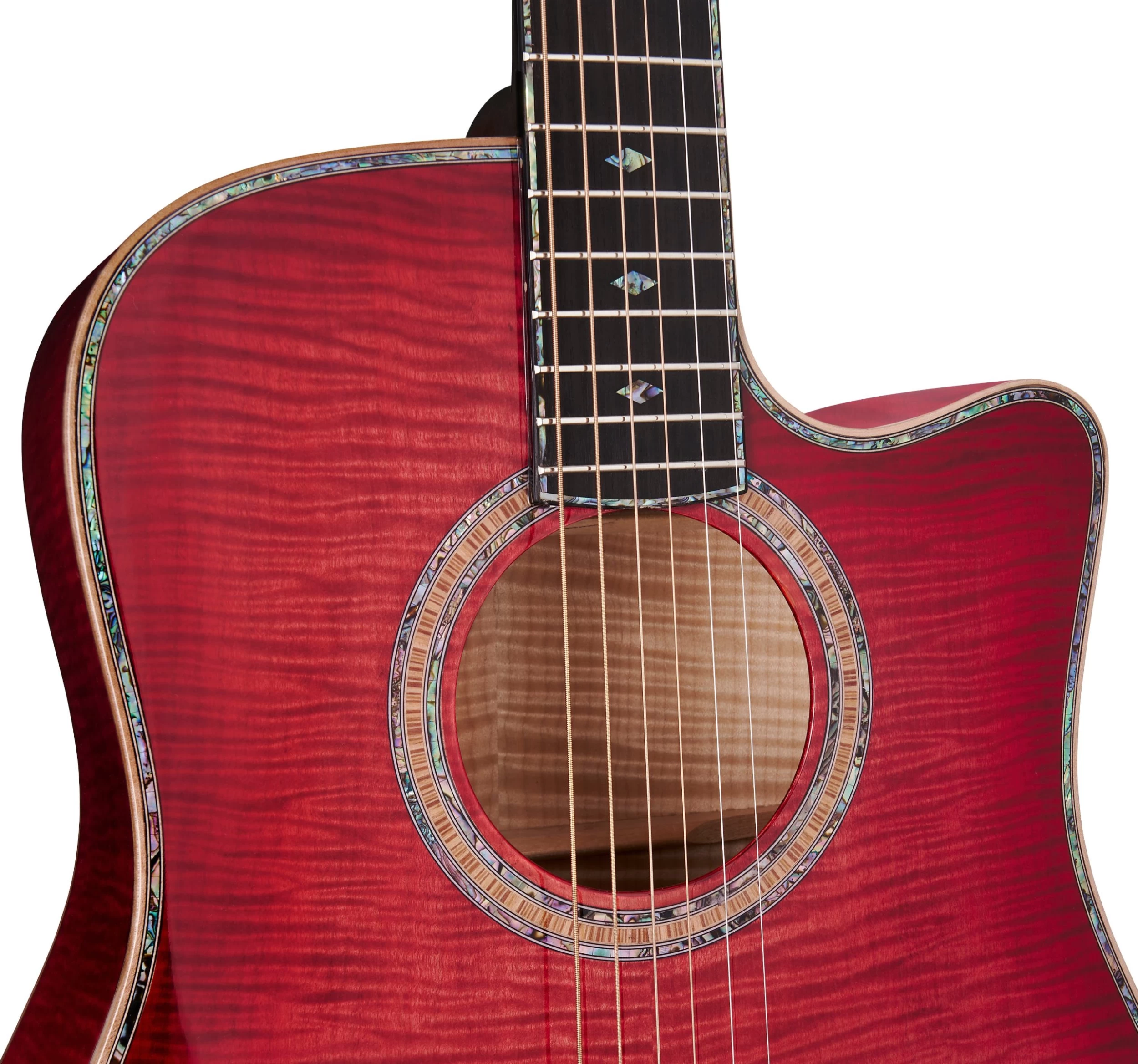 BC Rich Prophecy Series Electro Acoustic Guitar With Cutaway In Black Cherry 5 BC Rich Prophecy Series Electro Acoustic Guitar With Cutaway In Black Cherry - Image 5