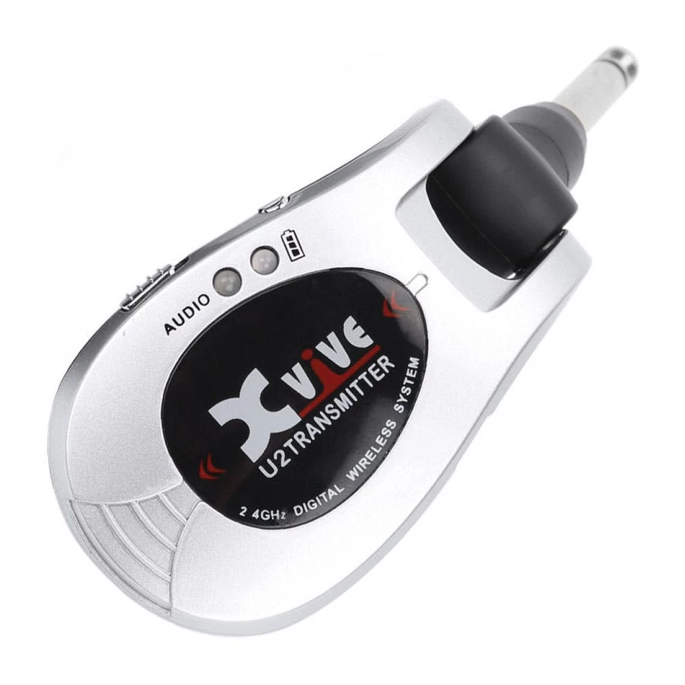 Xvive Wireless Guitar System Transmitter Only In Silver 2 Xvive Wireless Guitar System Transmitter Only In Silver - Image 2