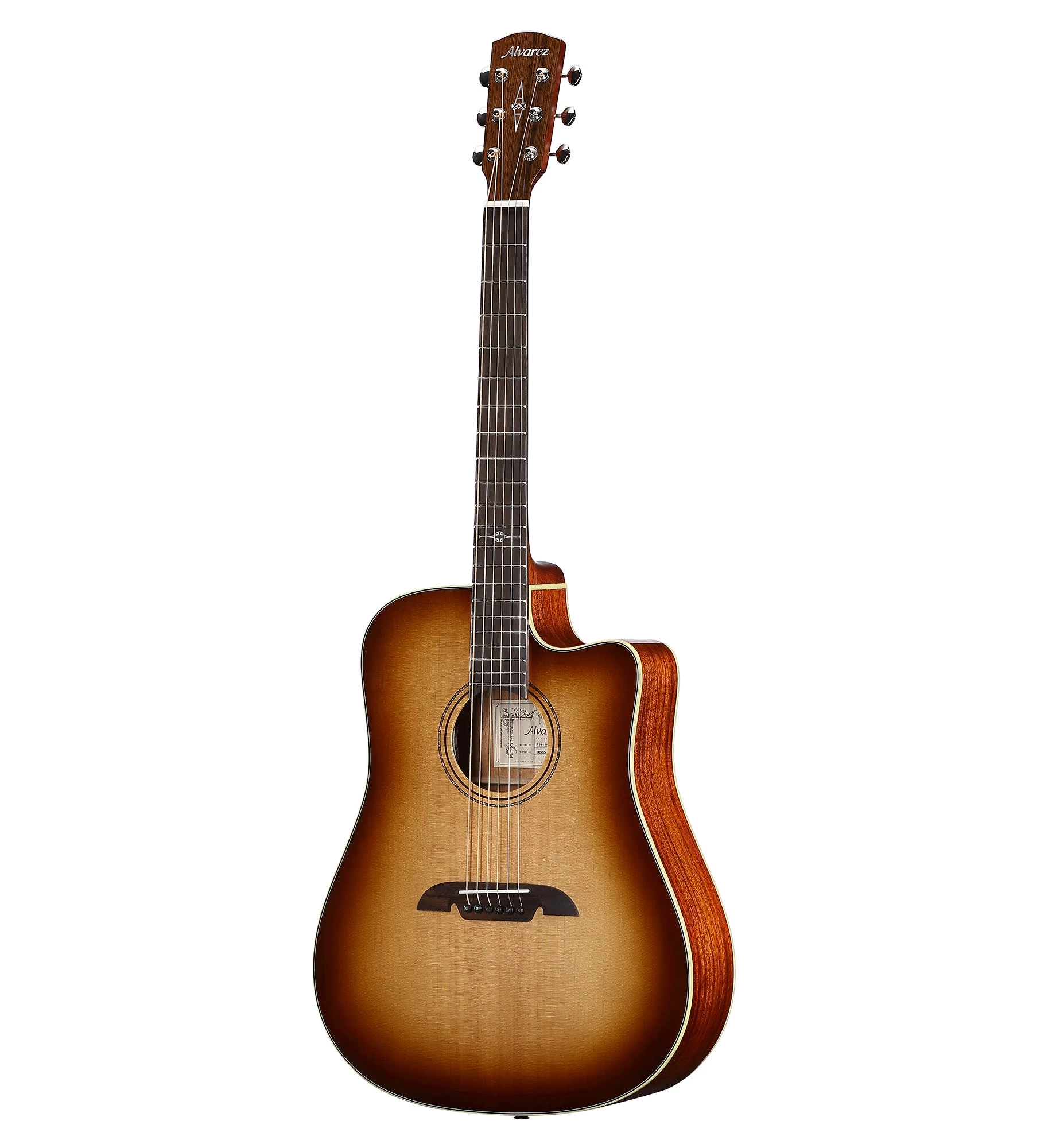 Alvarez Masterworks MD60CESHB Dreadnought Cutaway Electro Acoustic In Shadow Burst 4 Alvarez Masterworks MD60CESHB Dreadnought Cutaway Electro Acoustic In Shadow Burst - Image 4