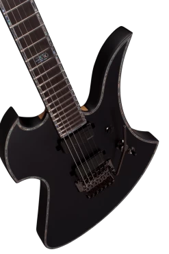 BC Rich Extreme Series Mockingbird Electric Guitar With Floyd Rose In Matte Black 7 BC Rich Extreme Series Mockingbird Electric Guitar With Floyd Rose In Matte Black -Professional Guitar Store 514350 BC Rich Extreme Series Mockingbird Floyd Rose Matte Black Angle