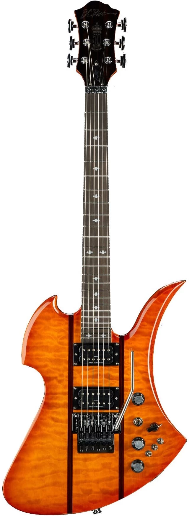 BC Rich Legacy Series Mockingbird ST Electric Guitar With Floyd Rose In Honey Burst 2 BC Rich Legacy Series Mockingbird ST Electric Guitar With Floyd Rose In Honey Burst - Image 2