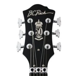 BC Rich Legacy Series Mockingbird ST Electric Guitar With Floyd Rose In Transparent Purple -Professional Guitar Store 514841 BC Rich Legacy Mockingbird ST Floyd Rose Purple Headstock