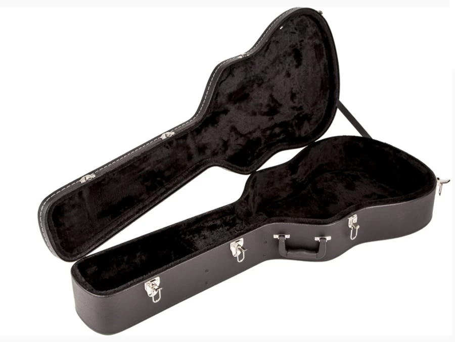 Fender Flat-Top Dreadnought Acoustic Guitar Case, Black 2 Fender Flat-Top Dreadnought Acoustic Guitar Case, Black - Image 2