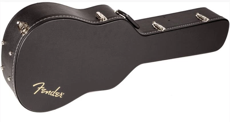 Fender Flat-Top Dreadnought Acoustic Guitar Case, Black 4 Fender Flat-Top Dreadnought Acoustic Guitar Case, Black - Image 4