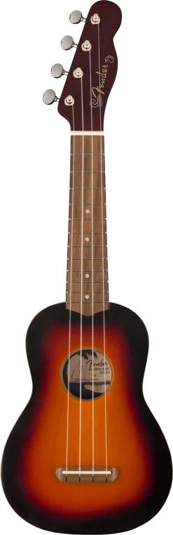 Venice Soprano Ukelele In 2-Color Sunburst