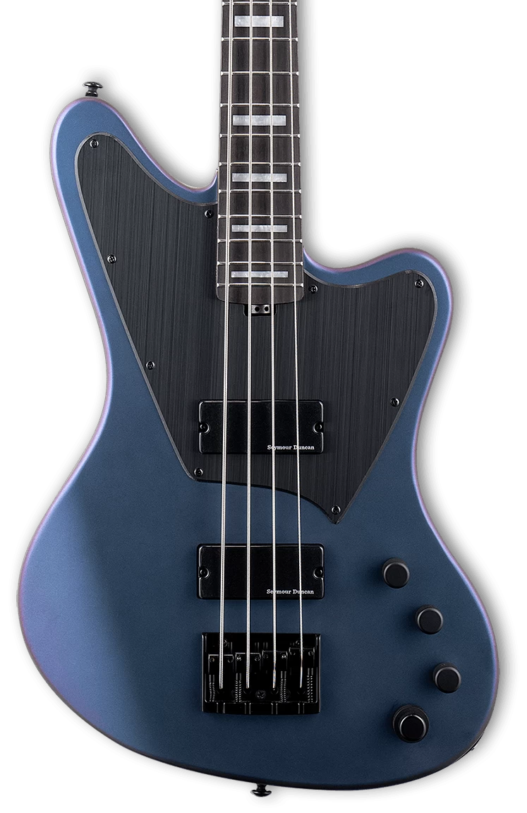 ESP LTD GB-4 Bass Guitar In Violet Andromeda Satin 1 ESP LTD GB-4 Bass Guitar In Violet Andromeda Satin