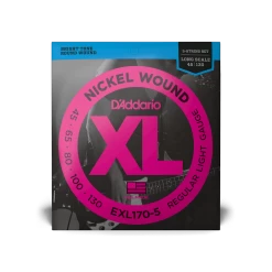 D'Addario Nickel Wound 45-130 5-String Long Scale Bass Guitar Strings - Light