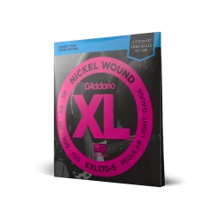 D'Addario Nickel Wound 45-130 5-String Long Scale Bass Guitar Strings - Light 5 D'Addario Nickel Wound 45-130 5-String Long Scale Bass Guitar Strings - Light -Professional Guitar Store 524257 1657621890923