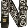 Ernie Ball Jacquard Strap In Black Heart