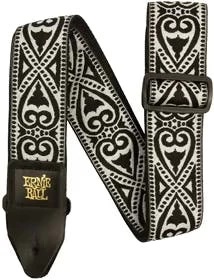 Ernie Ball Jacquard Strap In Black Heart