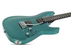 Schecter Aaron Marshall AM-6 Signature Electric Guitar In Arctic Jade -Professional Guitar Store 534787 Schecter Aaron Marshall AM 6 Body Angle 2