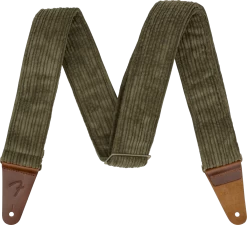 Fender Corduroy Guitar Strap In Antique Olive