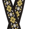 Fender Pasadena Woven Guitar Strap In Yellow Clover