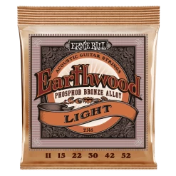 Ernie Ball Earthwood Phosphor Bronze Light 11-52 Acoustic Guitar Strings - 3 Pack