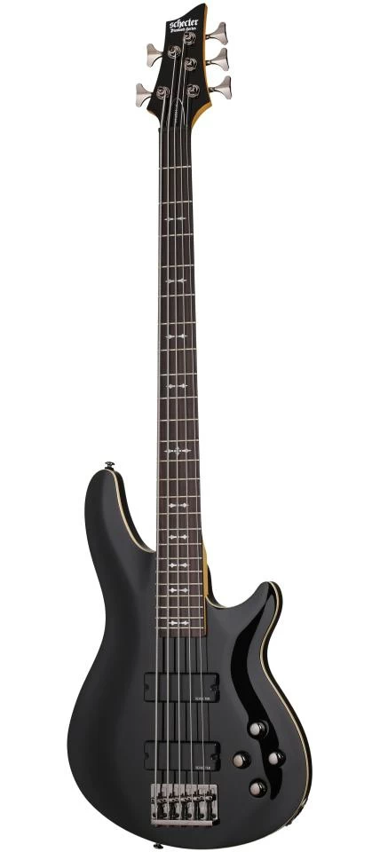 Schecter Omen-5 Bass Guitar In Gloss Black 1 Schecter Omen-5 Bass Guitar In Gloss Black
