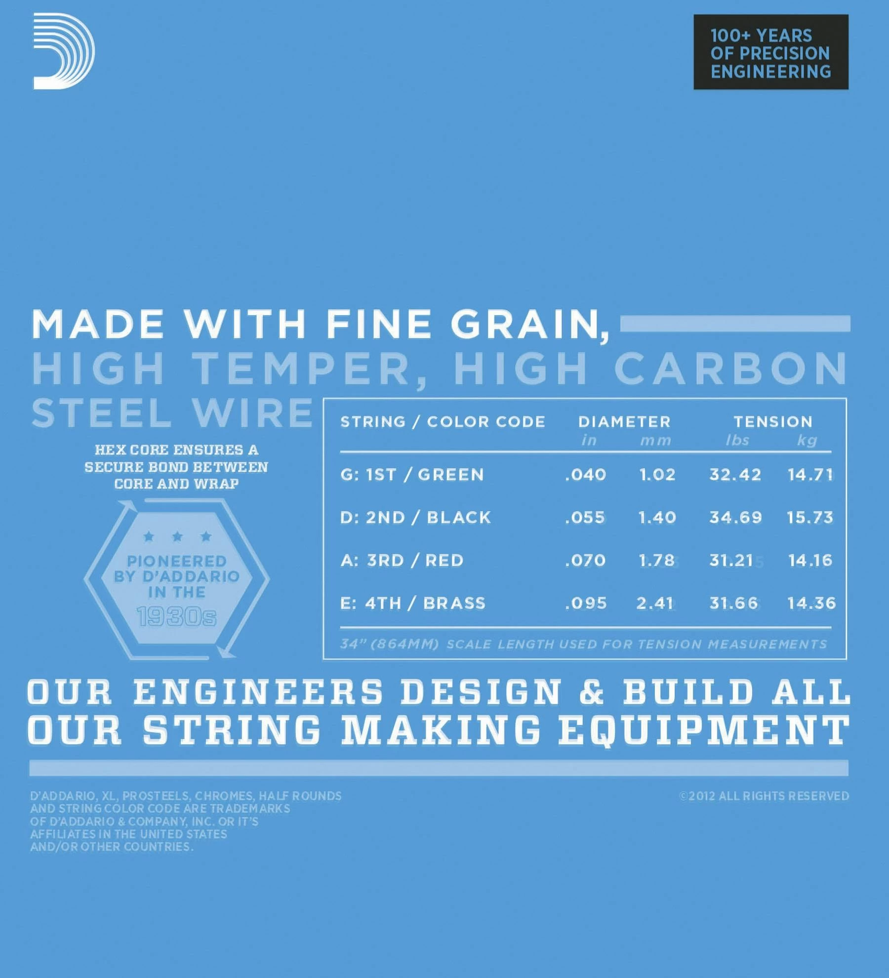 D'Addario XL220BT 40-95 Nickel Wound Bass Balanced Tension Super 3 D'Addario XL220BT 40-95 Nickel Wound Bass Balanced Tension Super - Image 3