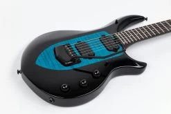 Music Man Majesty John Petrucci Signature Electric Guitar In Okelani Blue -Professional Guitar Store 611 BDS 50 00 MB BM Music Man Majesty Okelani Blue Body Angle