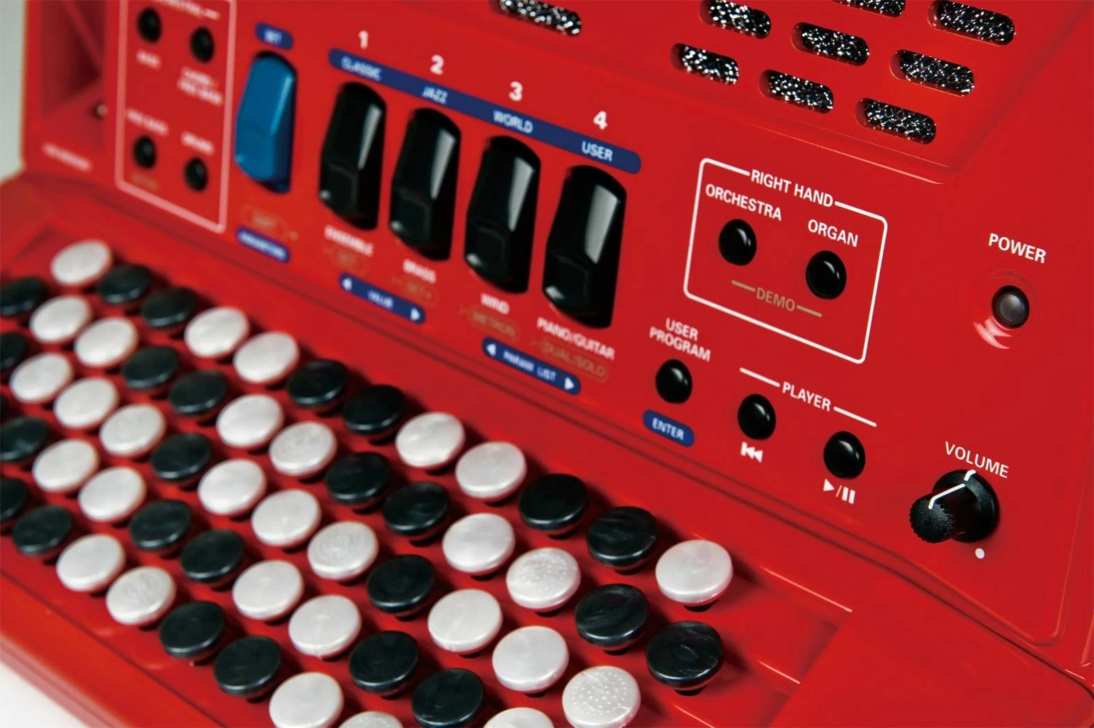 Roland FR-1x Compact V-Accordion Button In Red 2 Roland FR-1x Compact V-Accordion Button In Red - Image 2