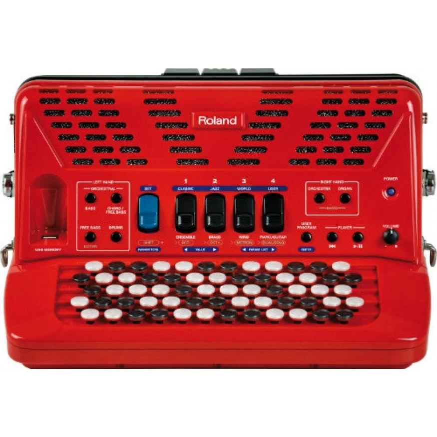 Roland FR-1x Compact V-Accordion Button In Red 3 Roland FR-1x Compact V-Accordion Button In Red - Image 3