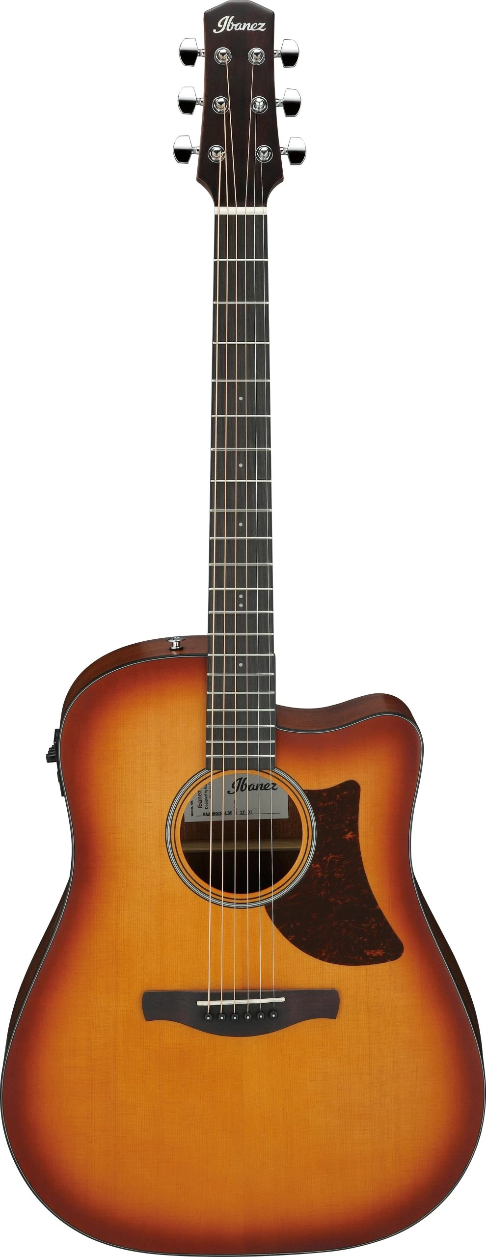 Ibanez AAD50CE-LBS Electro Acoustic Guitar In Light Brown Sunburst Low Gloss 2 Ibanez AAD50CE-LBS Electro Acoustic Guitar In Light Brown Sunburst Low Gloss - Image 2
