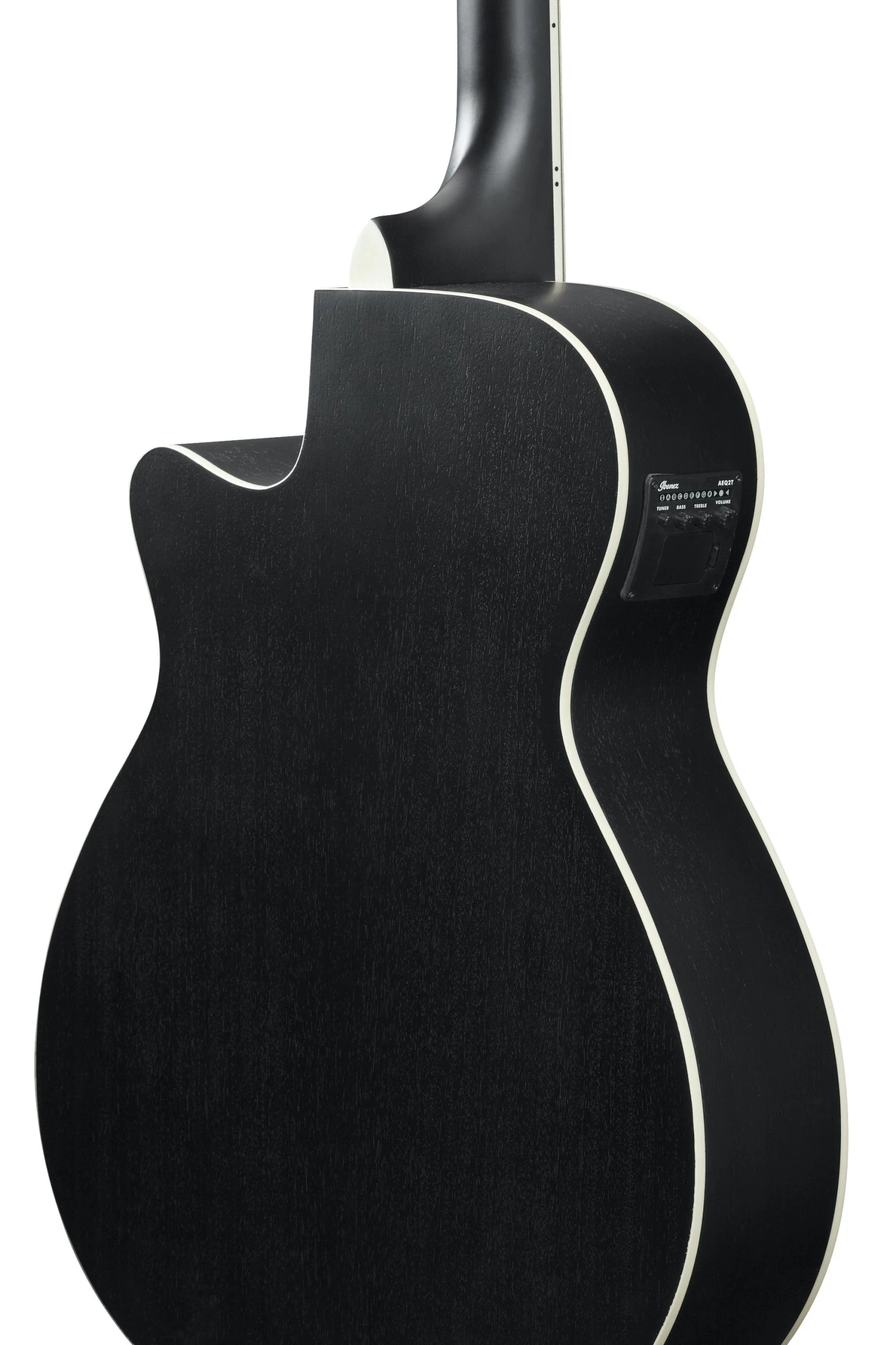 Ibanez AEG7MH-WK Electro Acoustic Guitar In Withered Black 6 Ibanez AEG7MH-WK Electro Acoustic Guitar In Withered Black - Image 6