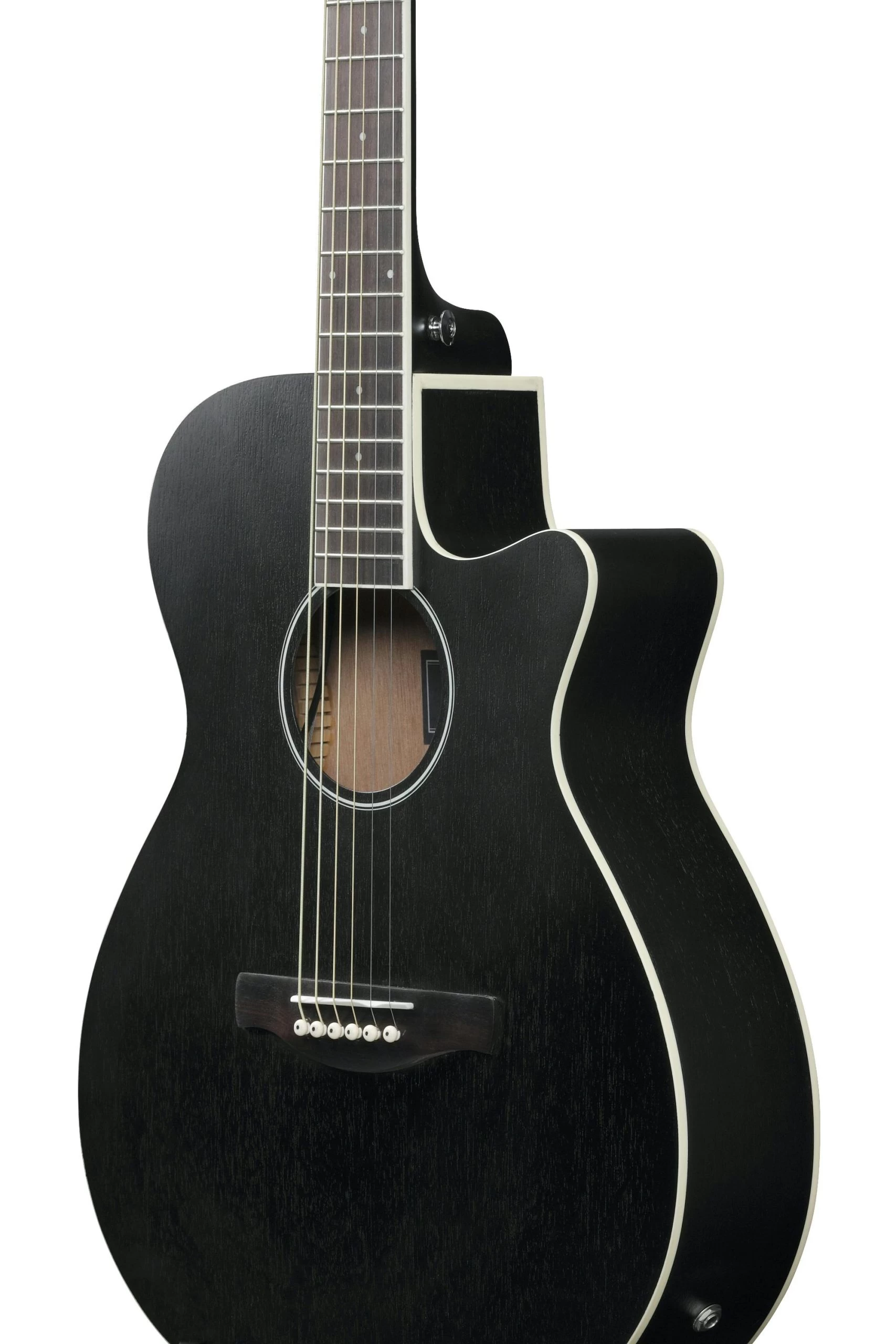 Ibanez AEG7MH-WK Electro Acoustic Guitar In Withered Black 5 Ibanez AEG7MH-WK Electro Acoustic Guitar In Withered Black - Image 5