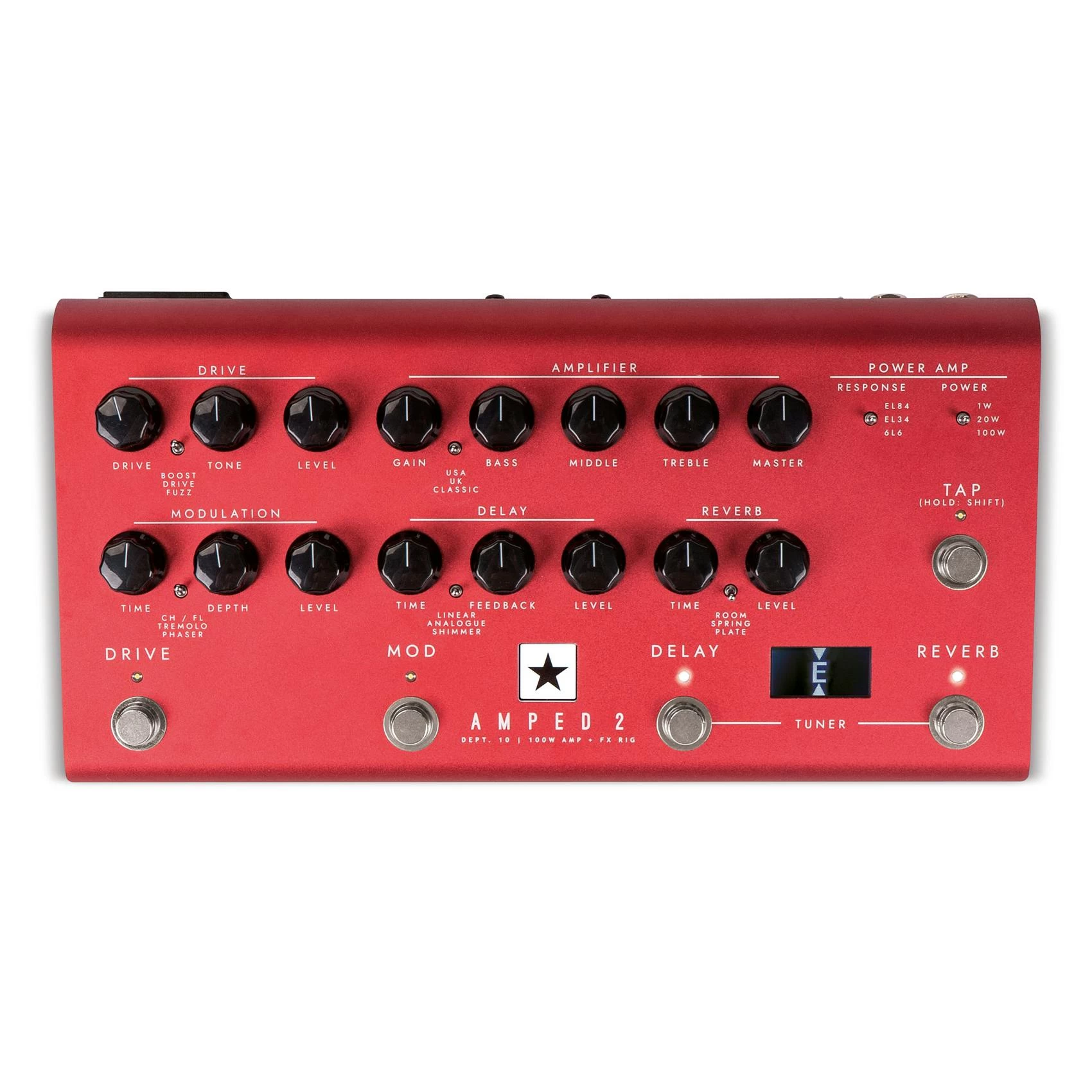 Blackstar Dept. 10 Amped 2 100w Amp & Effects Rig Pedal 1 Blackstar Dept. 10 Amped 2 100w Amp & Effects Rig Pedal