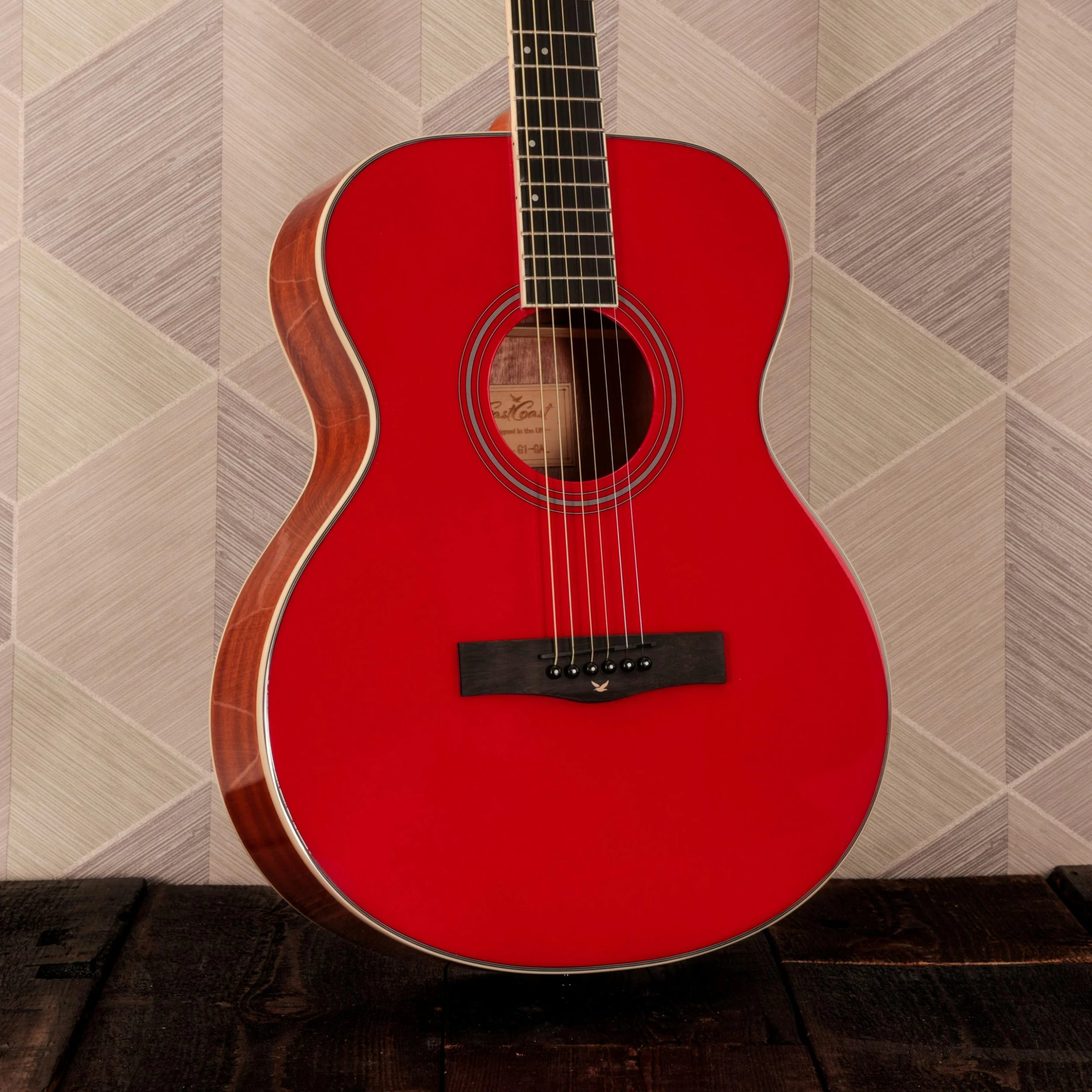 Eastcoast G1 Gala Red Acoustic Starter Pack With Accessories 9 Eastcoast G1 Gala Red Acoustic Starter Pack With Accessories - Image 9