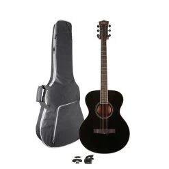 Eastcoast G1 Liquorice Black Acoustic Starter Pack With Accessories