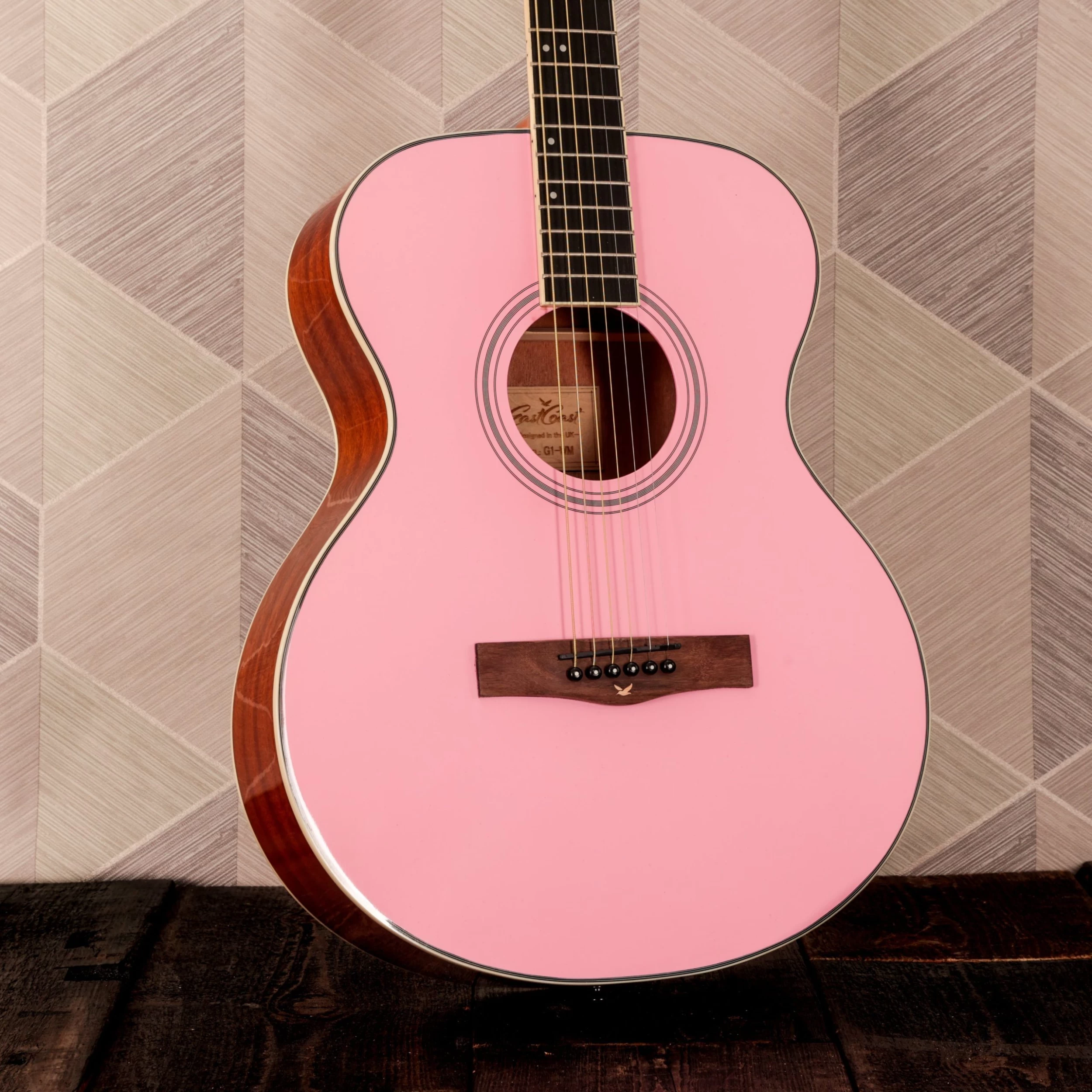 Eastcoast G1 Watermelon Pink Acoustic Starter Pack With Accessories 9 Eastcoast G1 Watermelon Pink Acoustic Starter Pack With Accessories - Image 9
