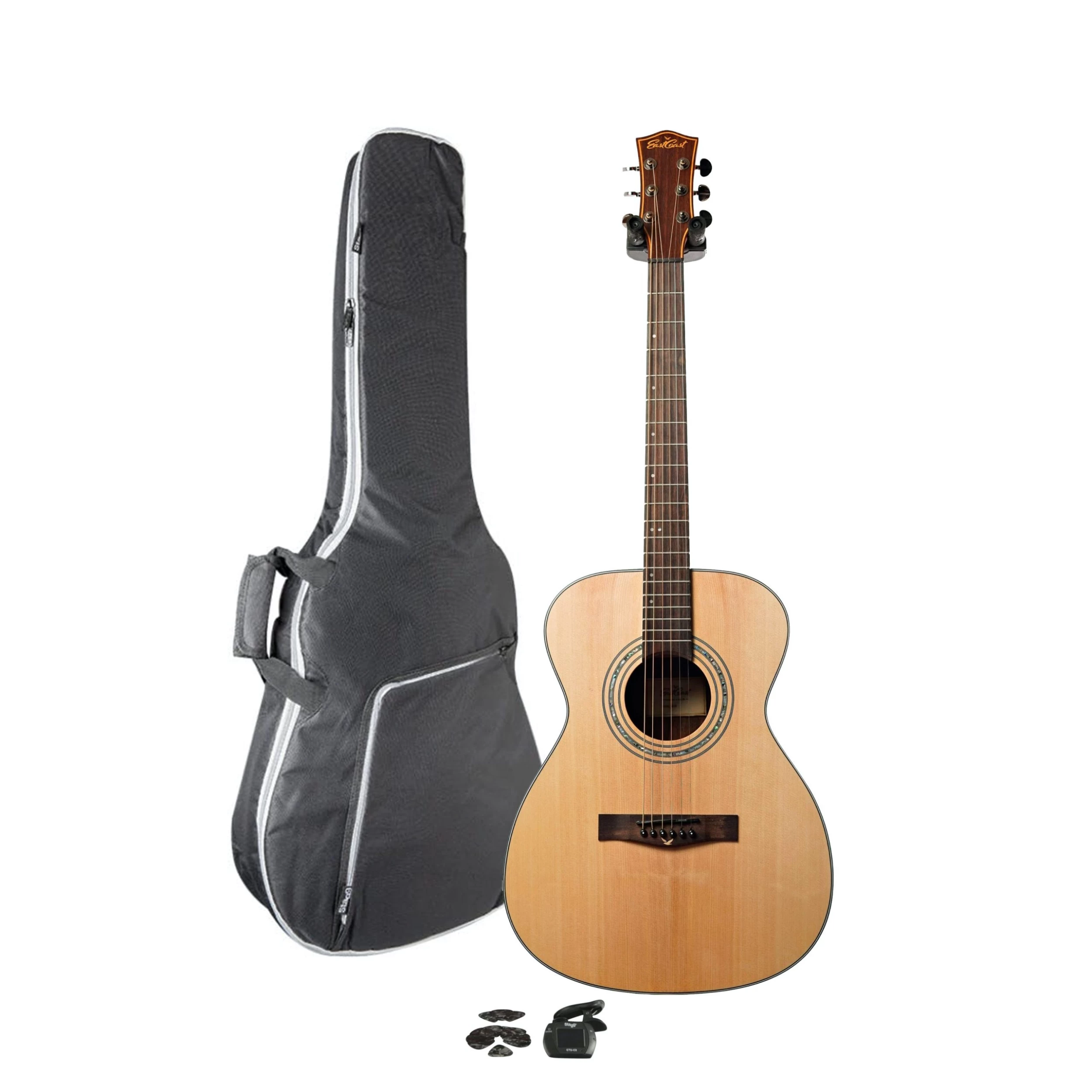 Eastcoast G1 Solid Top Acoustic Starter Pack With Accessories 1 Eastcoast G1 Solid Top Acoustic Starter Pack With Accessories