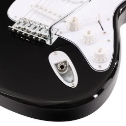 EastCoast ST1 Black Electric Guitar Starter Pack With 10W Amp & Accessories -Professional Guitar Store BUN EC GS100 BLK10 11 1