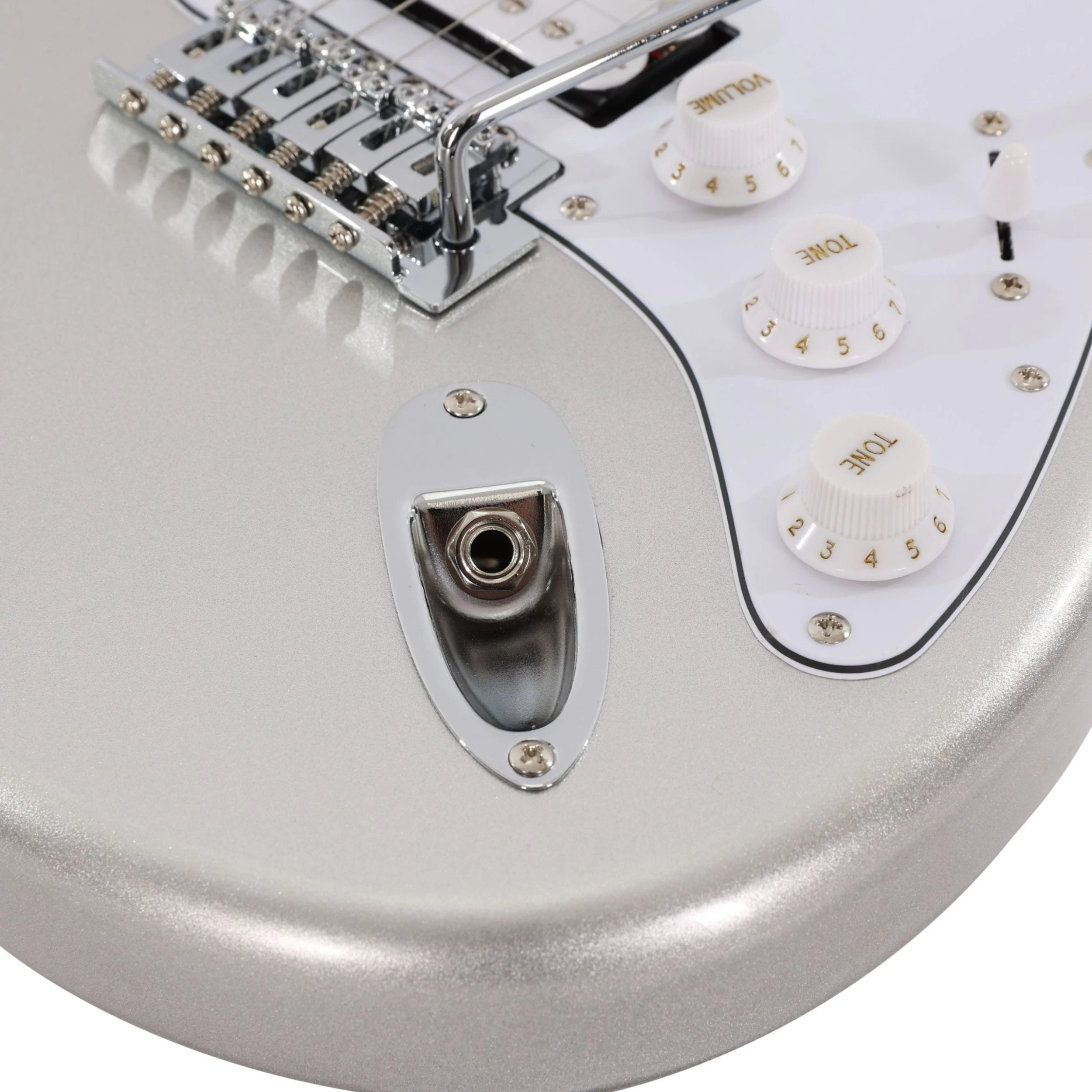 EastCoast ST2 HSS Slick Silver Electric Guitar Starter Pack With 10W Amp & Accessories 12 EastCoast ST2 HSS Slick Silver Electric Guitar Starter Pack With 10W Amp & Accessories - Image 12