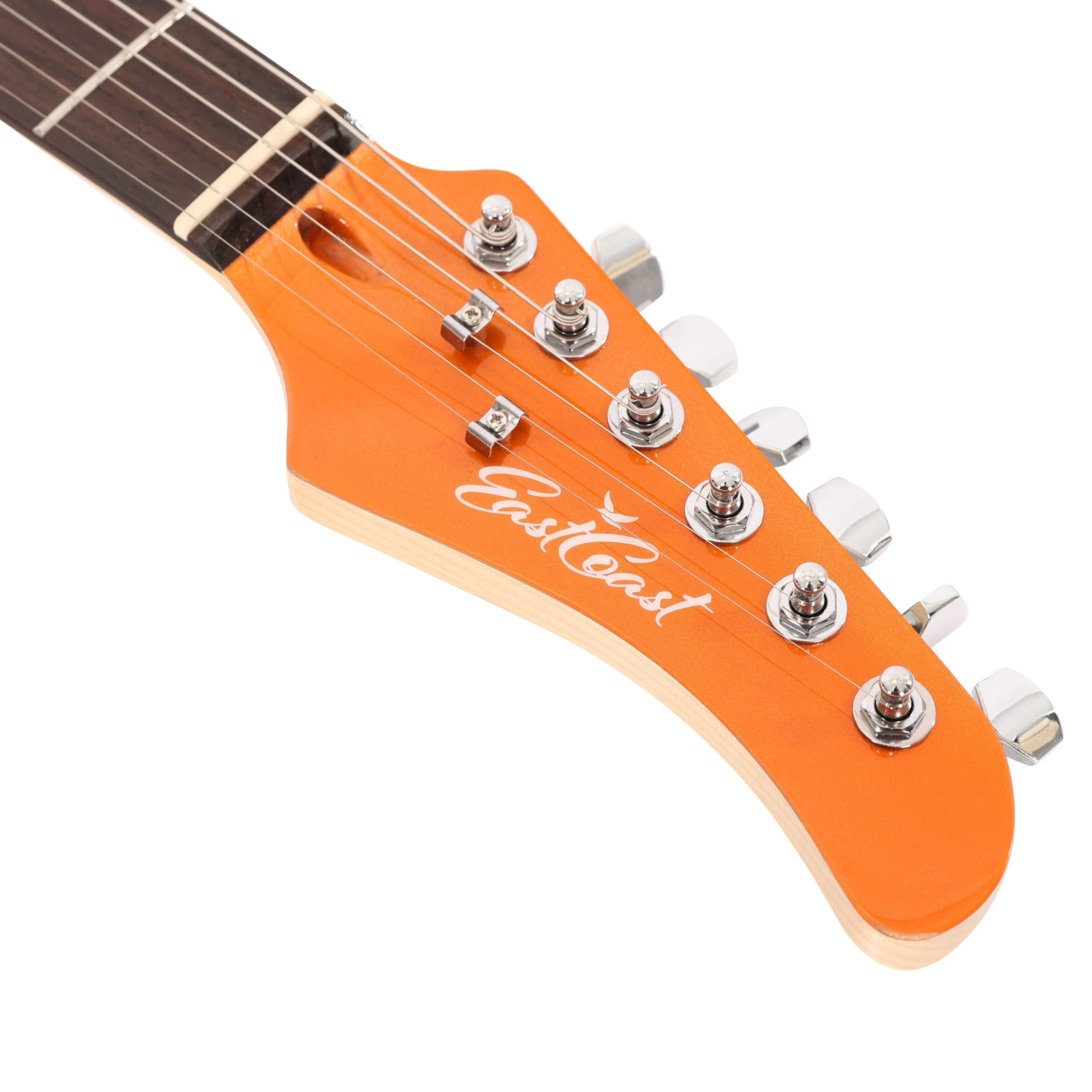 EastCoast HM1 Metallic Orange Electric Guitar Starter Pack With 35W Amp & Accessories 15 EastCoast HM1 Metallic Orange Electric Guitar Starter Pack With 35W Amp & Accessories - Image 15