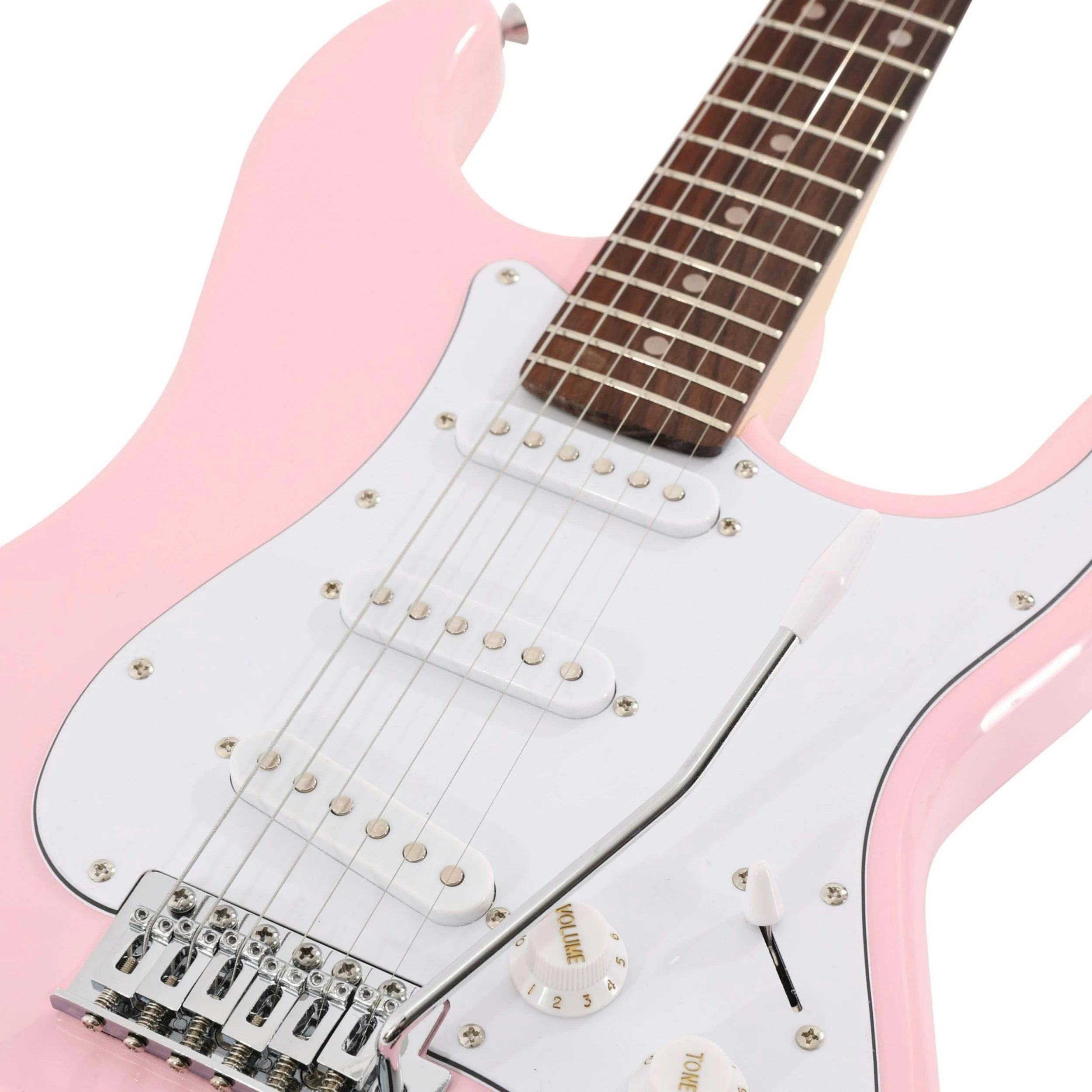 EastCoast ST1 Shell Pink Electric Guitar Starter Pack With 10W Amp & Accessories 10 EastCoast ST1 Shell Pink Electric Guitar Starter Pack With 10W Amp & Accessories - Image 10