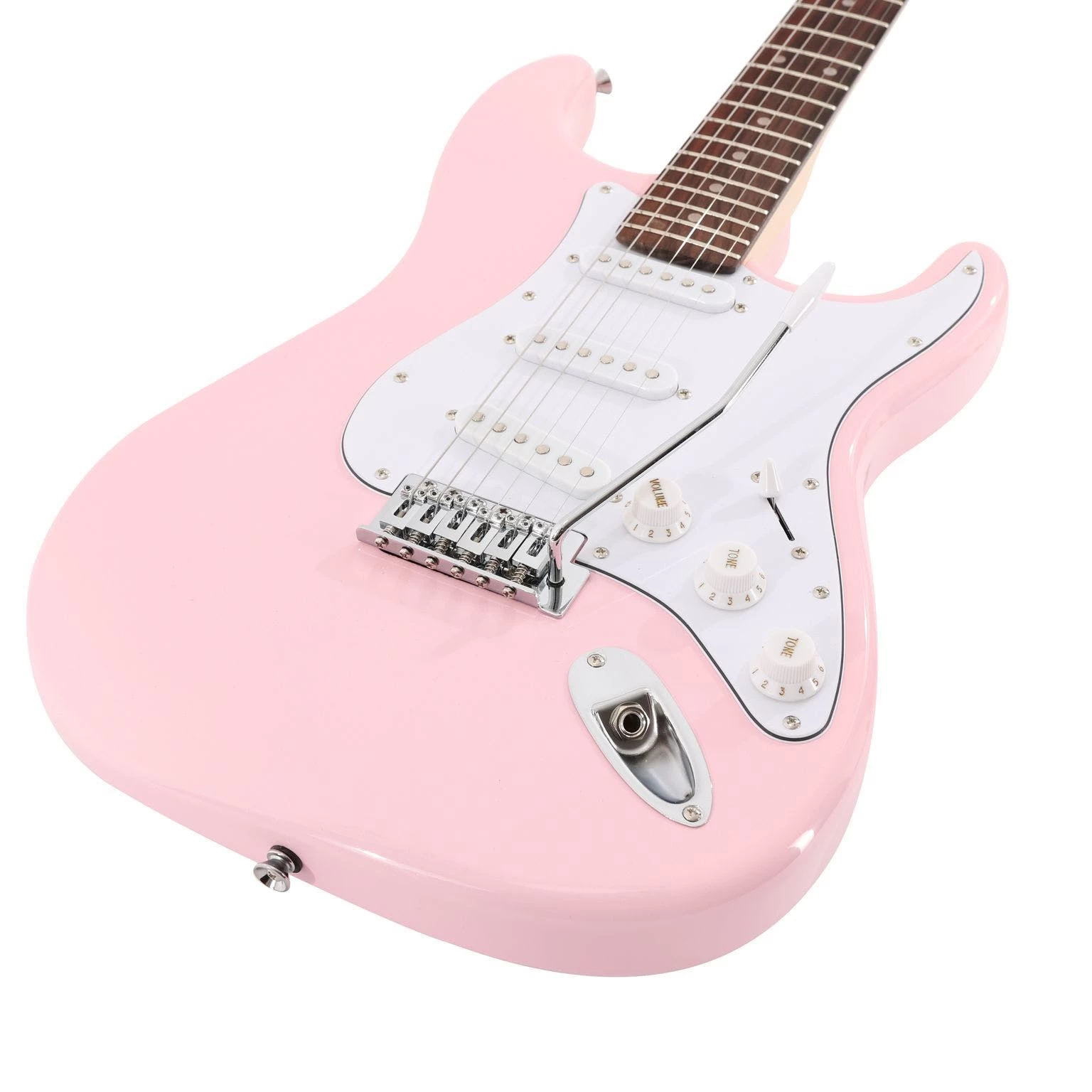 EastCoast ST1 Shell Pink Electric Guitar Starter Pack With 10W Amp & Accessories 9 EastCoast ST1 Shell Pink Electric Guitar Starter Pack With 10W Amp & Accessories - Image 9