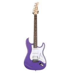 EastCoast ST2 HSS Purple Metallic Electric Guitar Starter Pack With 10W Amp & Accessories -Professional Guitar Store BUN EC ST2 MPP10 477930 EC ST2 MPP 2 1