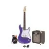 EastCoast ST2 HSS Purple Metallic Electric Guitar Starter Pack With 10W Amp & Accessories
